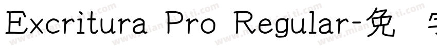 Excritura Pro Regular字体转换